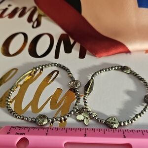 Silver Textured Bracelet with Rope Design